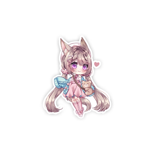 konkonmocha & Teddy Sticker