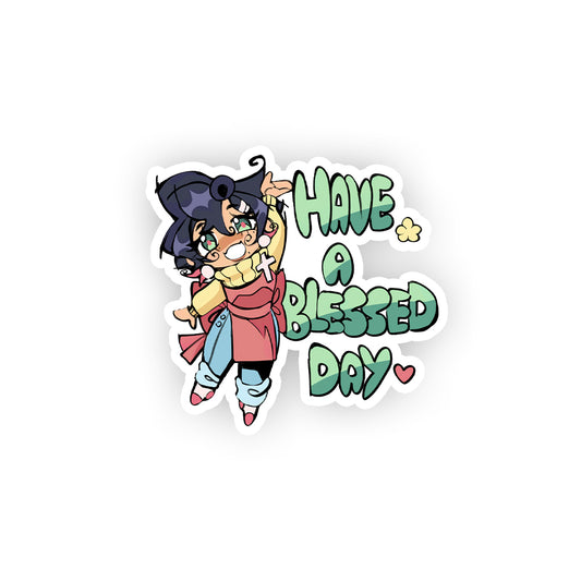 WesleyJ 'Blessed Day' Sticker