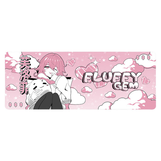 fluffyzegem "Comfy & Fluffy" XL Mousepad