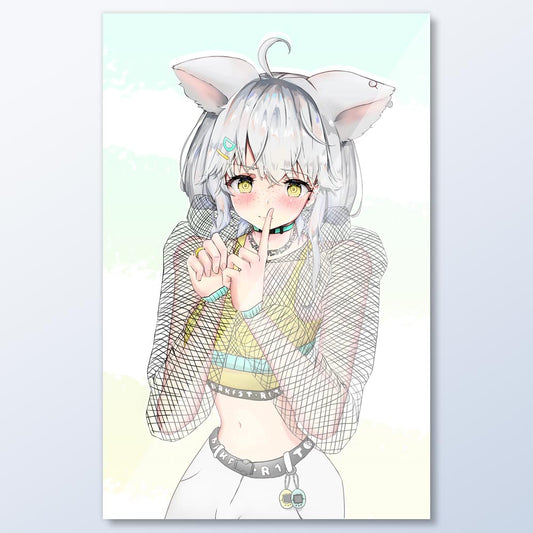 Breakfast Purrito VTuber Wall Art