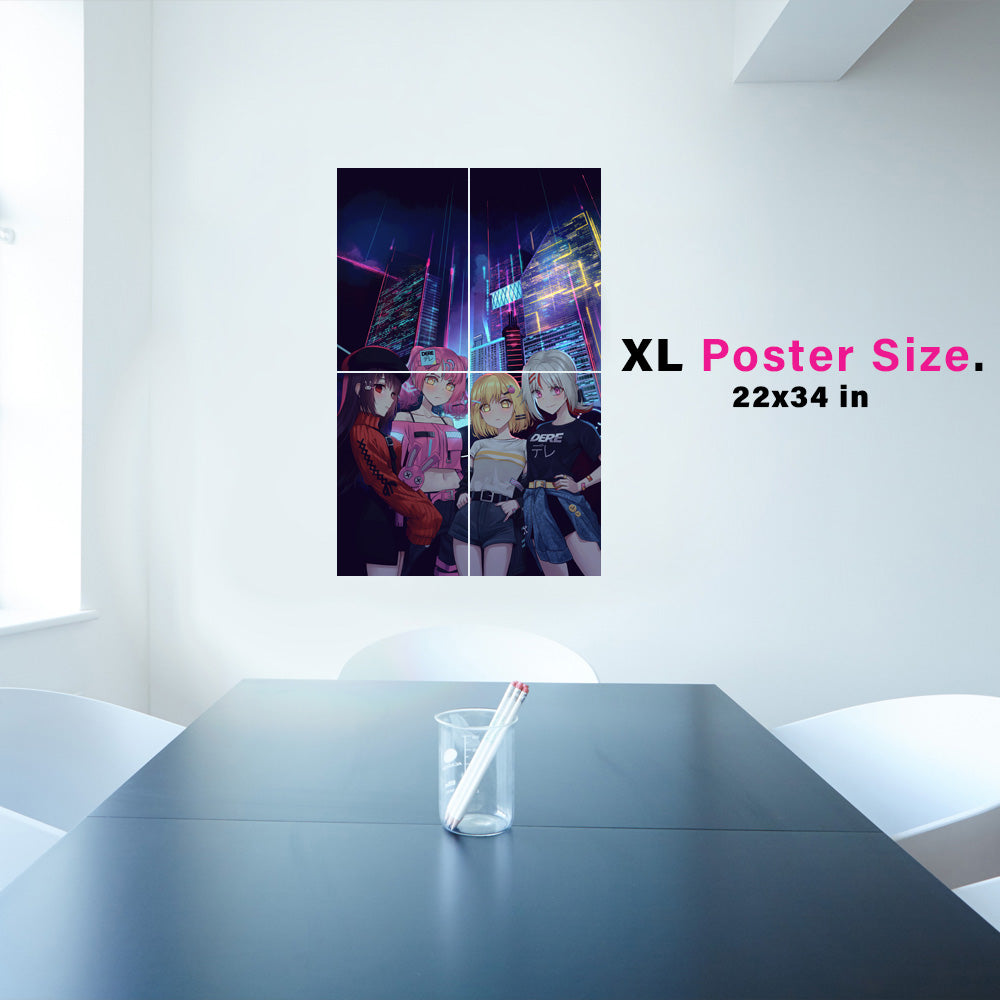 DERE Neon City Poster